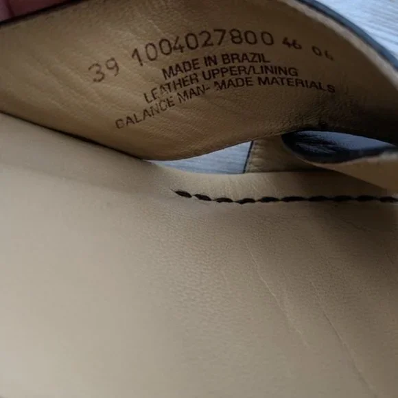 DANSKO Neeci Black Leather Wedge Slip-On Platform Sandals Size 39 (8.5 - 9) - Picture 6 of 7